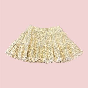 Y2K floral ruffle mini skirt by necessary objects